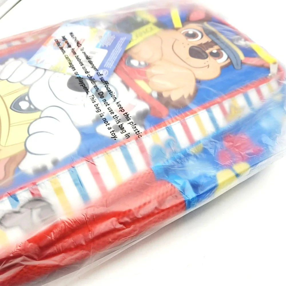 Paw Patrol Nickelodeon 17in‎ Kids Backpack Blue Striped Boys School Bag NWT